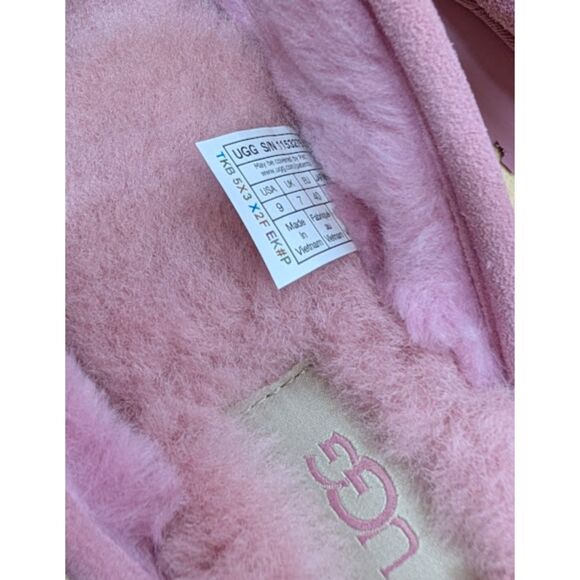 UGG Dusty Orchid Pink Discoquette Platform Suede Slide Slippers Women's 9 NIB - Picture 10 of 13